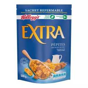 Céréales Extra Kellogg's Pépites Chocolat Au Lait 500g - KELLOGG'S