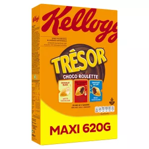 Céréales Trésor Choco Roulette, 620g - KELLOGG'S