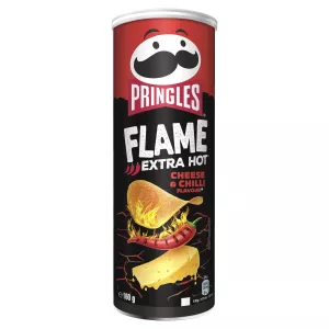 Chips Flame Extra Hot Cheese Chili 160g - PRINGLES