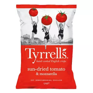 Chips de Pommes de Terre Tomates et Mozzarella, 150g  - TYRRELLS