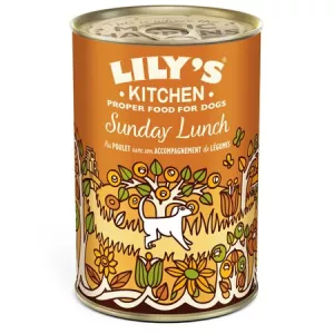 Pâtée pour chien adulte saveur poulet et légumes 400g - LILY'S KITCHEN