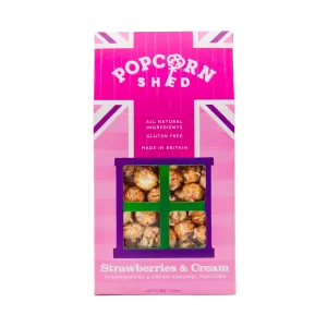 Strawberries & Cream Popcorn Shed 80g - Popcorn Shed