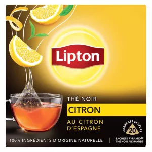 Thé Noir Aux Zestes De Citron D'espagne 20s - Lipton