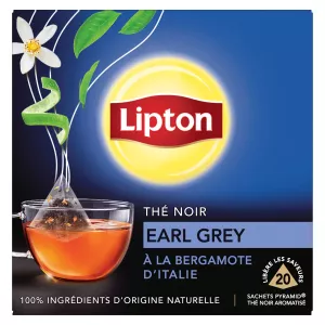Thé Noir Earl Grey à La Bergamote D'italie 20s - Lipton