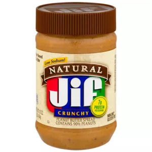 Jif 16 Oz Natural Crunchy Pbtr - JIF