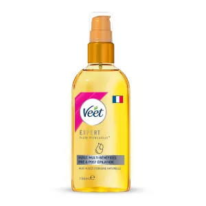 Huile Miraculeuse Expert Pré et Post Épilation Multi-bénéfices Aux Huiles d'Origine Naturelle 100ml - VEET