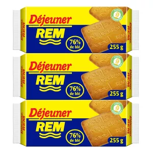 Biscoitos de Café da Manhã REM ​​3x255g - LU