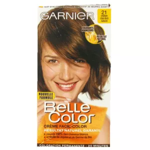 GARNIER BELLE COLOR PERMANENT COLOR CREAM 21 LIGHT GOLDEN BROWN