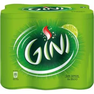 Gini Lemon, pack de 6 boîtes de 33 cl - GINI