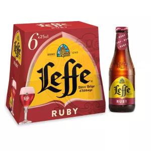 Bière Ruby Belge 6x25cl - Leffe