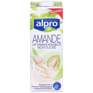 Boisson végétale amande non grillée sans sucres 1 L - ALPRO