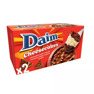 Dessert cheesecake à la vanille et au chocolat 170g - DAIM
