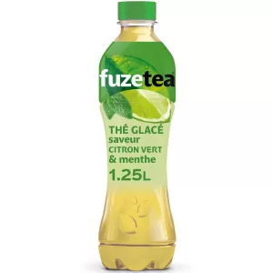 Boisson au thé glacé saveur menthe citron vert 1,25L - FUZE TEA