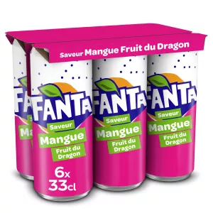Soda mangue fruit du dragon 6x33cl - FANTA