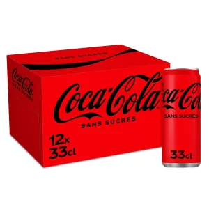 Soda au cola Zero sucres 12x33cl - COCA-COLA