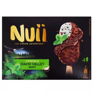 Bâtonnets glacés cookies & menthe des vallées de l'Idaho x4 90 ml - NUII