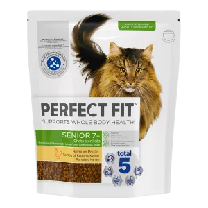 Croquetes para Gatos Seniores Esterilizados Ricos em Frango 1,4kg - Perfect Fit