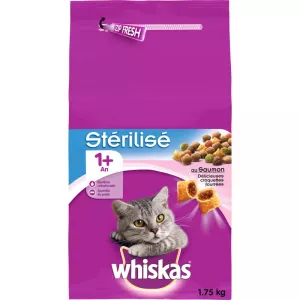 Sterilized paka kibble na salmon 1.75g - WHISKAS