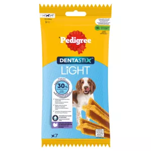 7 Friandises pour chien de taille moyenne (10 à 25kg) hygiène bucco-dentaire light 98g - DENTASTIX