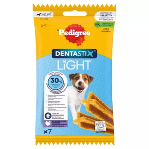 7 Friandises pour petit chien de 3 à 10kg hygiène bucco-dentaire light 58g - DENTASTIX