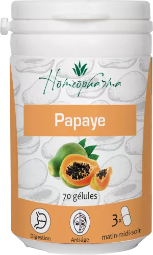 Gelules De Plantes Papaye   /bte De 70 - Homeopharma