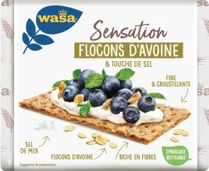 Tartines croustillantes Sensation aux flocons d'avoine et touche de sel 265g - WASA