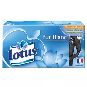 Zuiver witte zakdoeken x90 - LOTUS