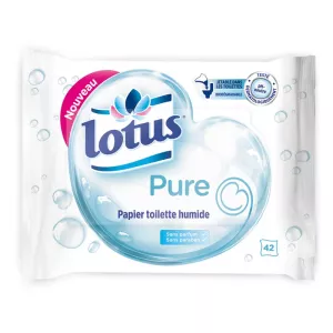 Papier toilette humide pure x 42 - LOTUS