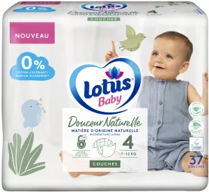 बेबी डायपर आकार 4: 712 किग्रा प्राकृतिक कोमलता - LOTUS BABY