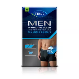 Boxer Black L Tena Men Protec