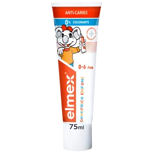 Anti-caries mtoto wa meno ya watoto 06 miaka 75ml - ELMEX
