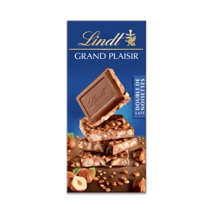 Tablette De Chocolat  Grand Plaisir Lait Double De Noisettes  150 G - LINDT