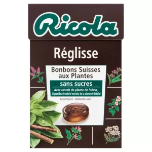 Bonbons Réglisse sans sucres 50g - RICOLA