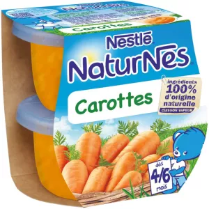 Petits pots carottes dès 4mois 2x130g - NESTLÉ