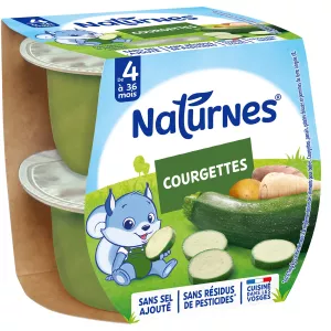 Tarritos de calabacín a partir de 4 meses 2x130g NATURNES - NESTLE - NESTLÉ