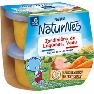 Pots légumes/veau dès 6mois 2x200g - NESTLE