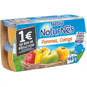 Kleine Apfel-/Quittentöpfchen ab 4 Monaten 4x130g - NESTLE