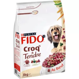 Croquettes pour chien bœuf 3kg - PURINA FIDO