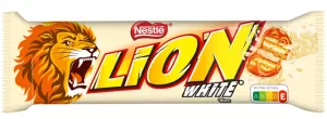 Barre De Chocolat Enrobage Chocolat Blanc 42g - LION