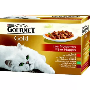 Pâtée pour chat Les Noisettes viandes 12x85g - PURINA GOURMET