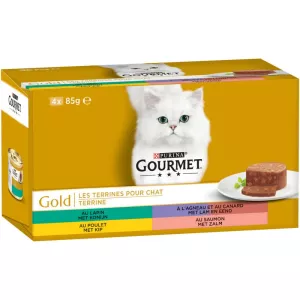 Patée Gold Terrine 4x85g - PURINA GOURMET
