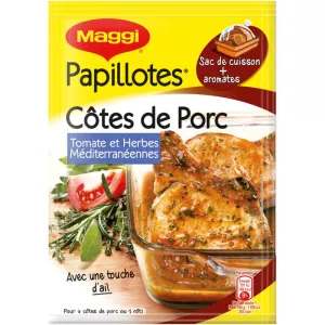 Papillotes côtes porc/tomates/ herbes 34g - MAGGI