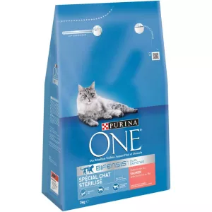 Croquettes pour chat stérilisé saumon 3kg - PURINA ONE