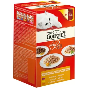 Pâtée pour chat canard/poulet/dinde 6x50g - PURINA GOURMET