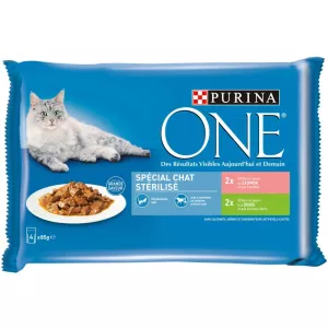 Pâtée pour chat spécial chat stérilisé 4x85g - PURINA ONE