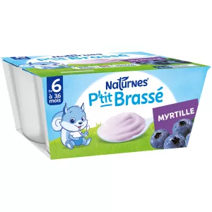 P'tit Brassé Blueberry de 6 meses 4x100 g - NESTLE