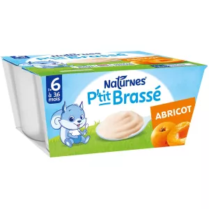 P'tit brassé abricot dès 6 mois 4x100g - NATURNES