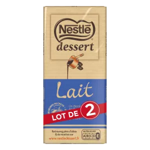 Tablette De Chocolat Au Lait Dessert 2x170g - NESTLÉ