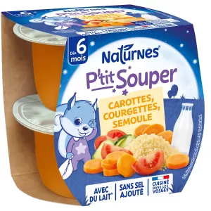 Đĩa cà rốt/bí xanh/bột báng cho bé trên 6 tháng 2x200g - NESTLE