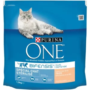Croquettes pour chats truite et blé 1.5kg - PURINA ONE
